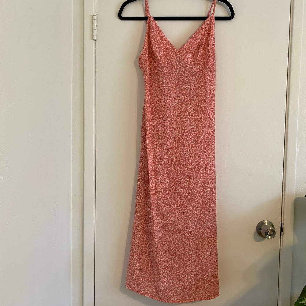Pink and white floral slip dress- princess Polly